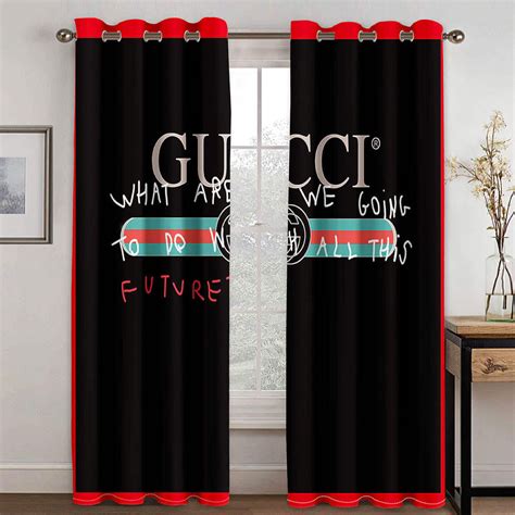 gucci curtains for bedroom|Gucci inspired home decor.